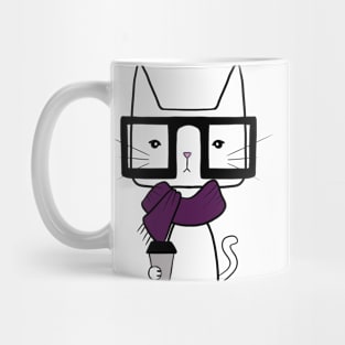 Hipster Cat Mug